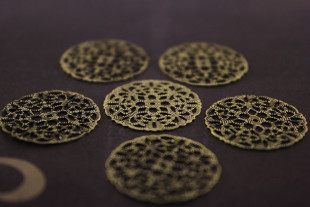 Филигранные элементы круг 6 шт под античную бронзу