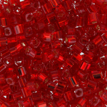 Бисер Япония "TOHO" CUBE 1.5 мм 5 г №0025C красный