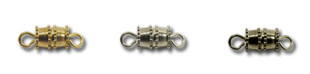  Замок для бус "винт-бочонок" больш. DBB-01/5 15x5 мм 5 шт №02 под никель