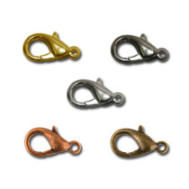  Замок для бус "карабин" средний DS-01/5 12 мм 5 шт №02 под никель